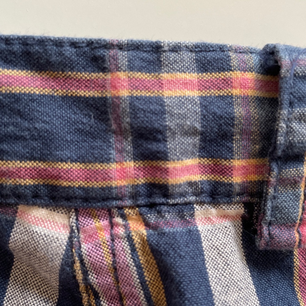 Ralph Lauren Sport Mini Skirt Plaid Faded 
Madras Cotton - Picture 11 of 16
